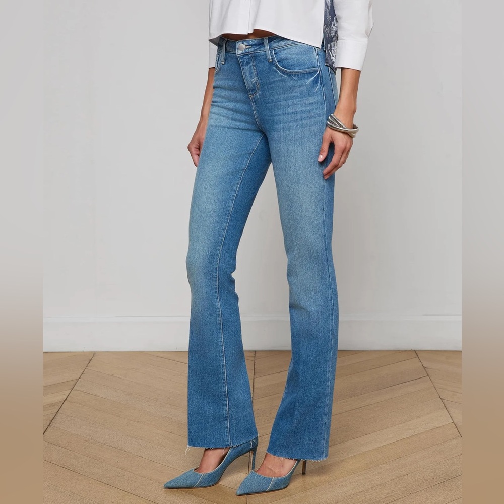 L'AGENCE Ruth Straight-Leg Jeans 👖 Color Cowan✨